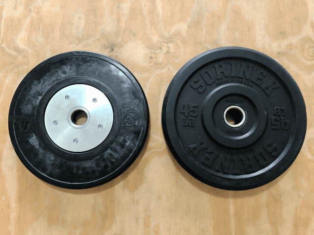 Difference in Bumper Plate Center Rings